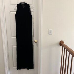 Vintage Scaasi Nights Black Velvet Evening Gown, Sleeveless, Lined, NWT!!